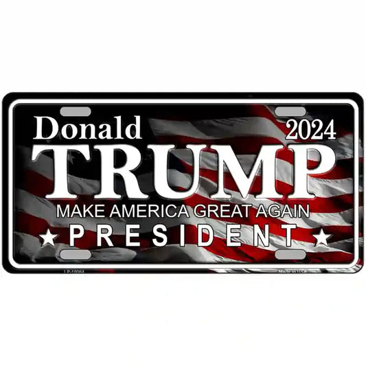 Trump Metal Novelty License Plate