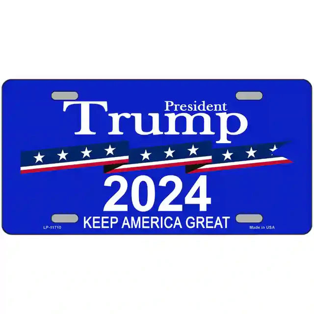 Trump Metal Novelty License Plate