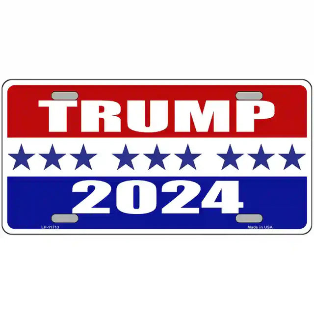 Trump Metal Novelty License Plate