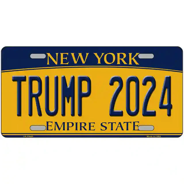 Trump Metal Novelty License Plate