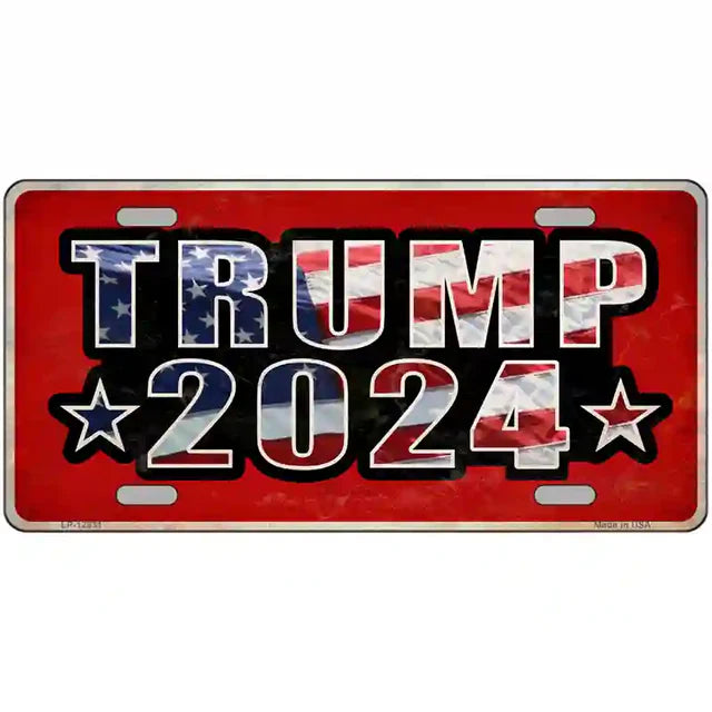 Trump Metal Novelty License Plate