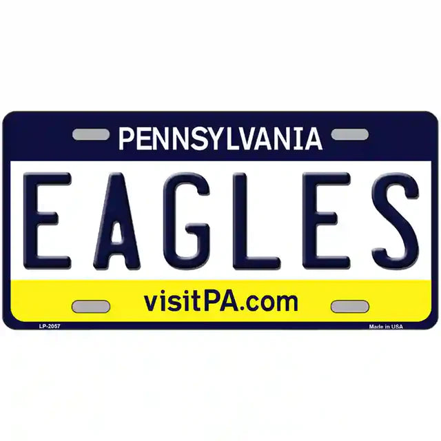 Eagles Pennsylvania State Novelty Metal License Plate