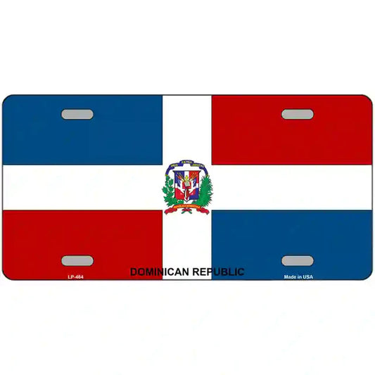 Dominican Republic Flag Metal Novelty License Plate