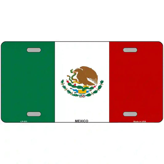 Mexico Flag Metal Novelty License Plate