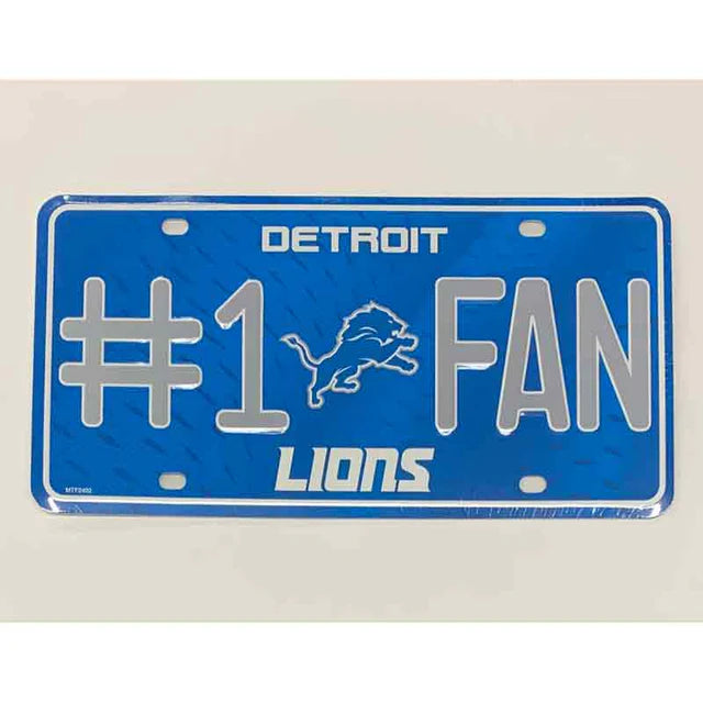 #1 Fan NFL Metal Novelty License Plate Tag