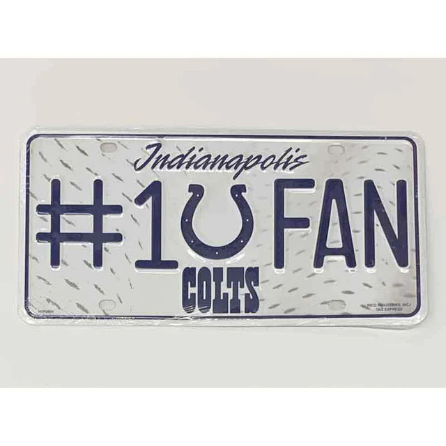 #1 Fan NFL Metal Novelty License Plate Tag