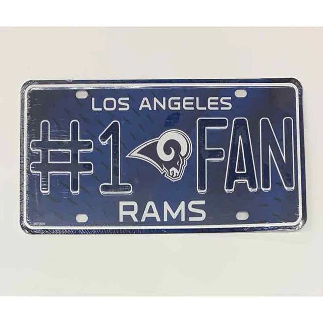 #1 Fan NFL Metal Novelty License Plate Tag