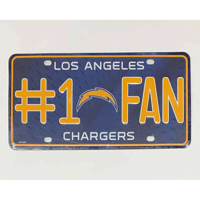 #1 Fan NFL Metal Novelty License Plate Tag