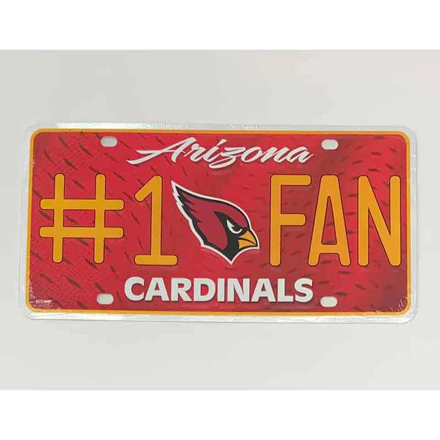 #1 Fan NFL Metal Novelty License Plate Tag