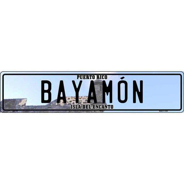 Puerto Rico Novelty Metal European License Plate