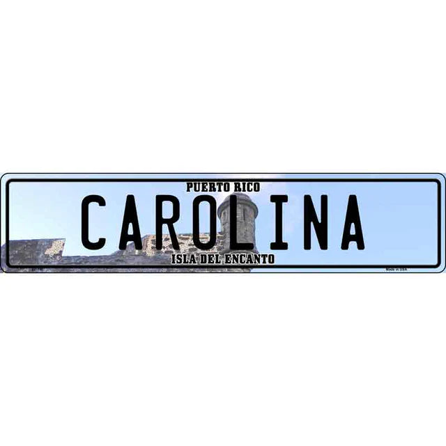 Puerto Rico Novelty Metal European License Plate