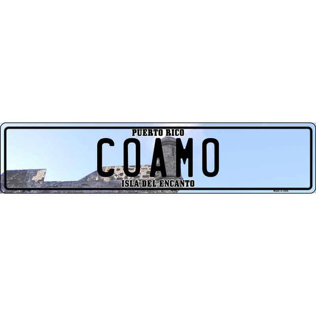 Puerto Rico Novelty Metal European License Plate