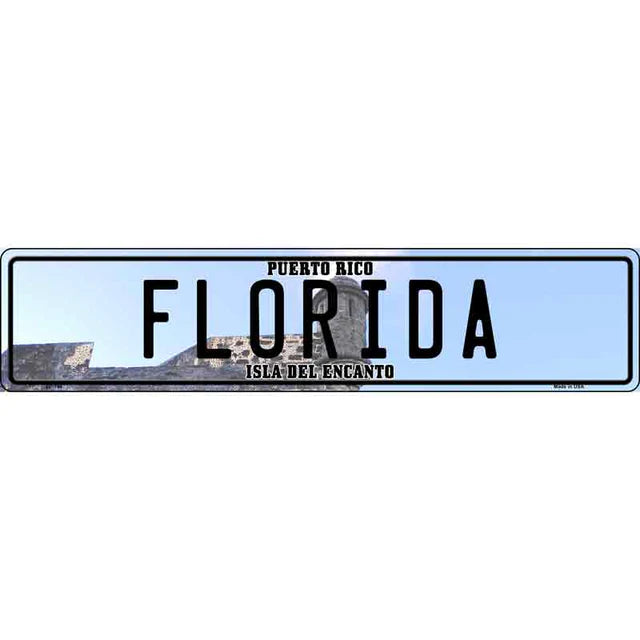 Puerto Rico Novelty Metal European License Plate