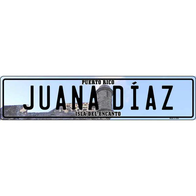 Puerto Rico Novelty Metal European License Plate