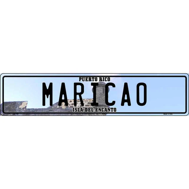 Puerto Rico Novelty Metal European License Plate