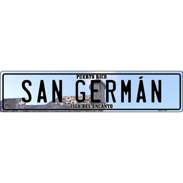 Puerto Rico Novelty Metal European License Plate