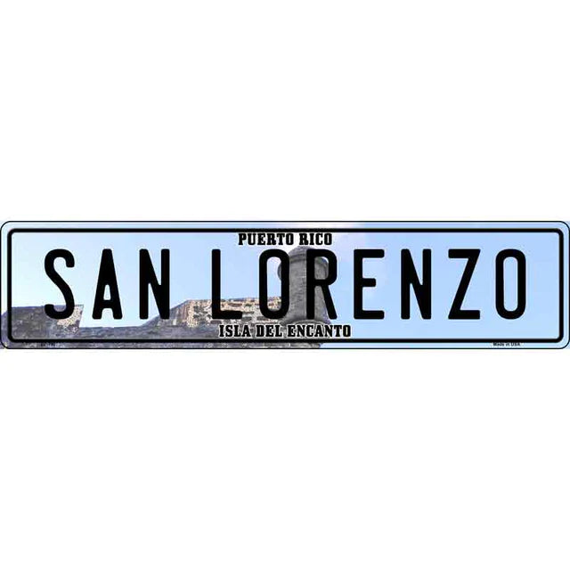 Puerto Rico Novelty Metal European License Plate