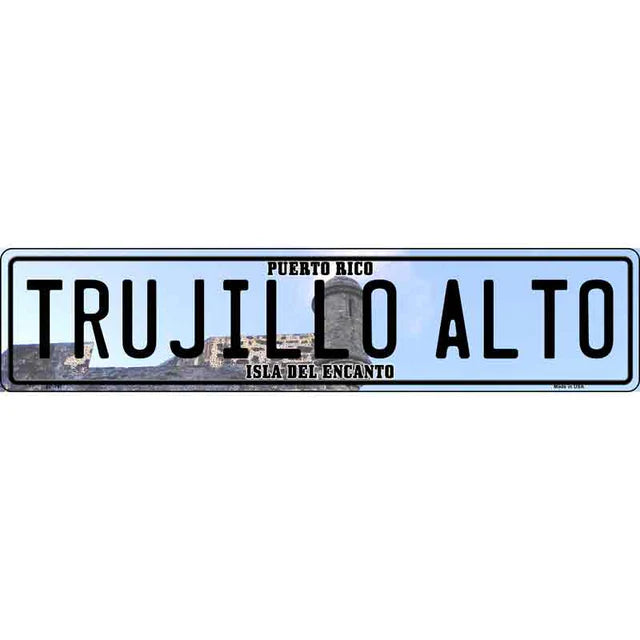 Puerto Rico Novelty Metal European License Plate