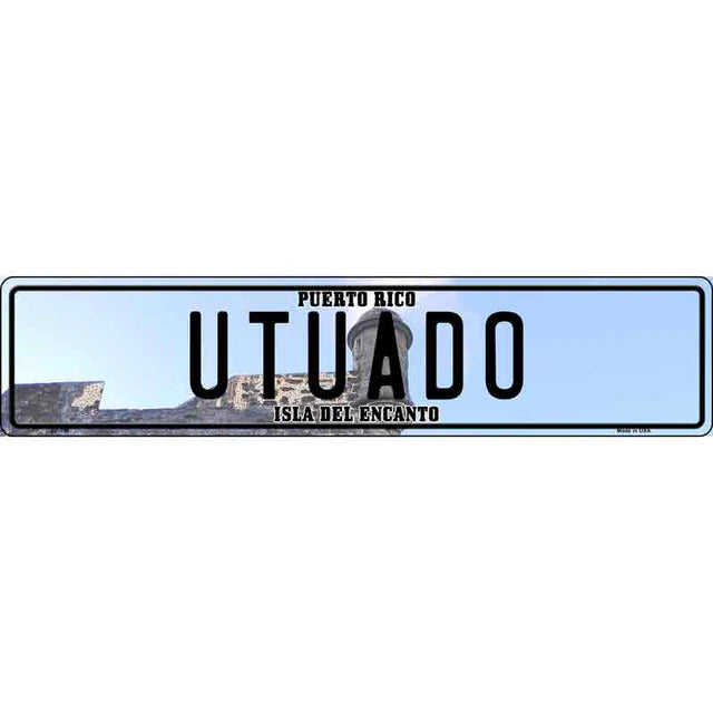 Puerto Rico Novelty Metal European License Plate