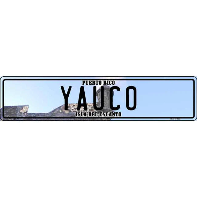 Puerto Rico Novelty Metal European License Plate