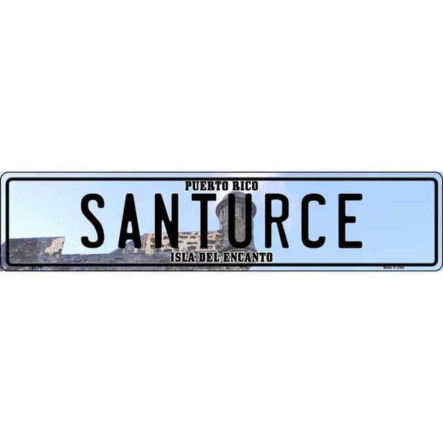 Puerto Rico Novelty Metal European License Plate