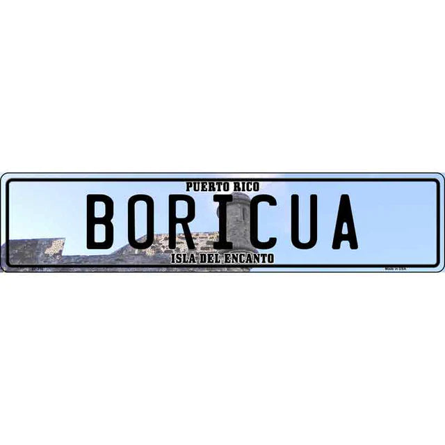 Puerto Rico Novelty Metal European License Plate