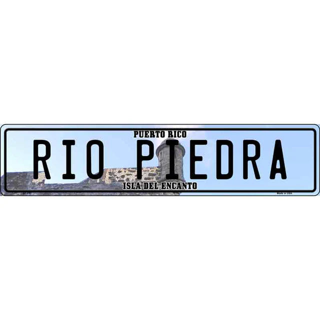 Puerto Rico Novelty Metal European License Plate