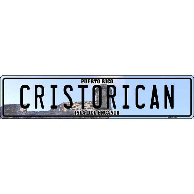 Puerto Rico Novelty Metal European License Plate