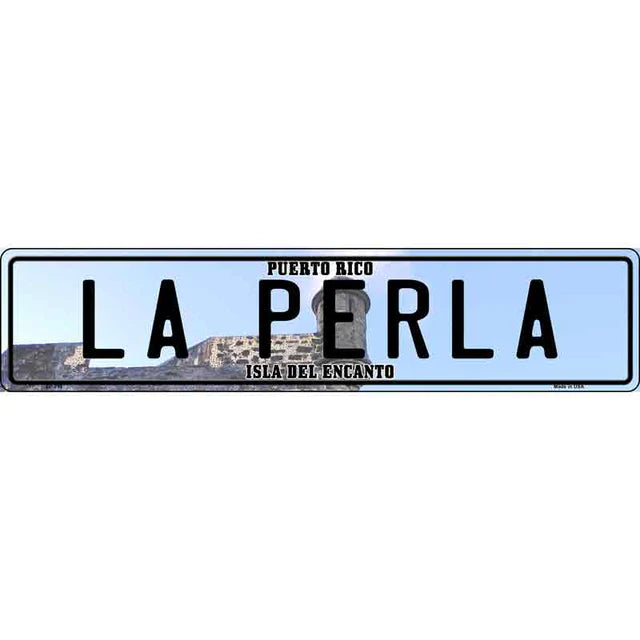 Puerto Rico Novelty Metal European License Plate