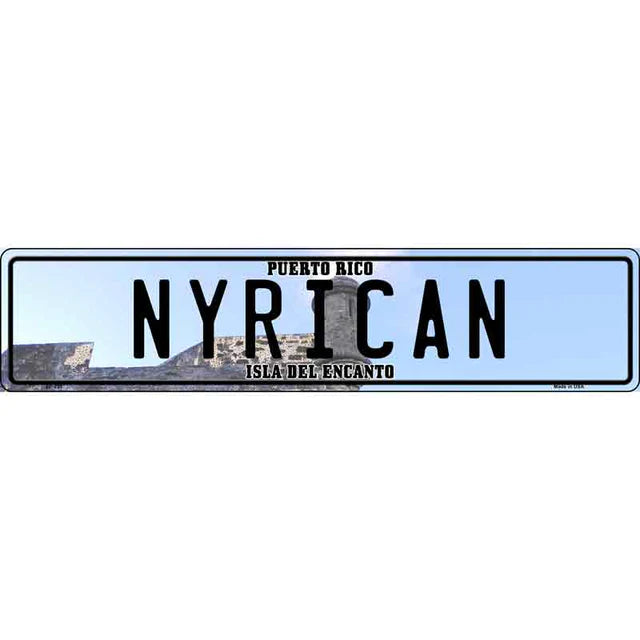 Puerto Rico Novelty Metal European License Plate