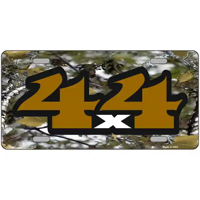 4 X 4 Novelty License Plate