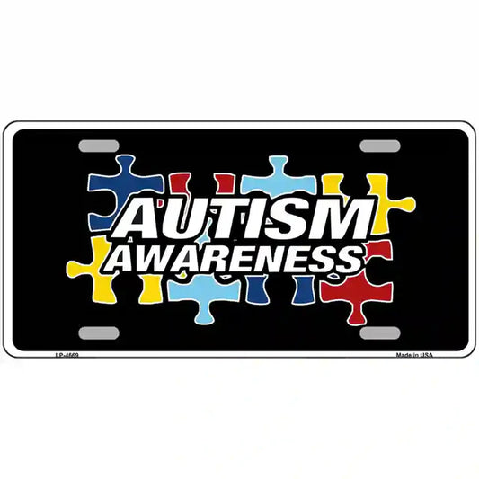 Autism Awareness Metal Novelty License Plate Sign