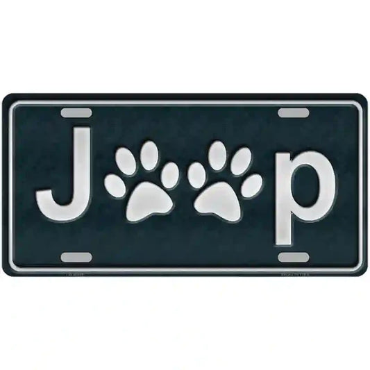 J**p Metal Novelty License Plate